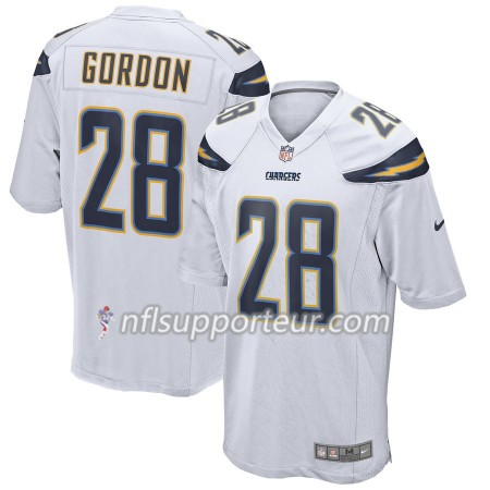 Maillot Homme Los Angeles Chargers Melvin Gordon 28 Nike Blanc